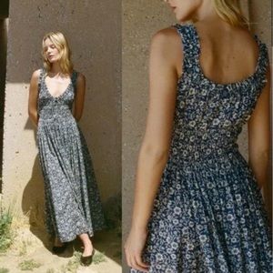 DOEN - XS EMMARETTA DRESS - BLUE JESSAMINE CALICO